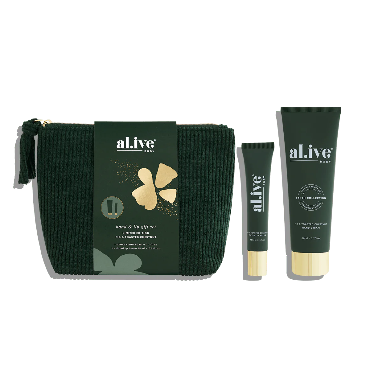 Al.ive Body | Hand & Lip Gift Set - Fig & Toasted Chestnut