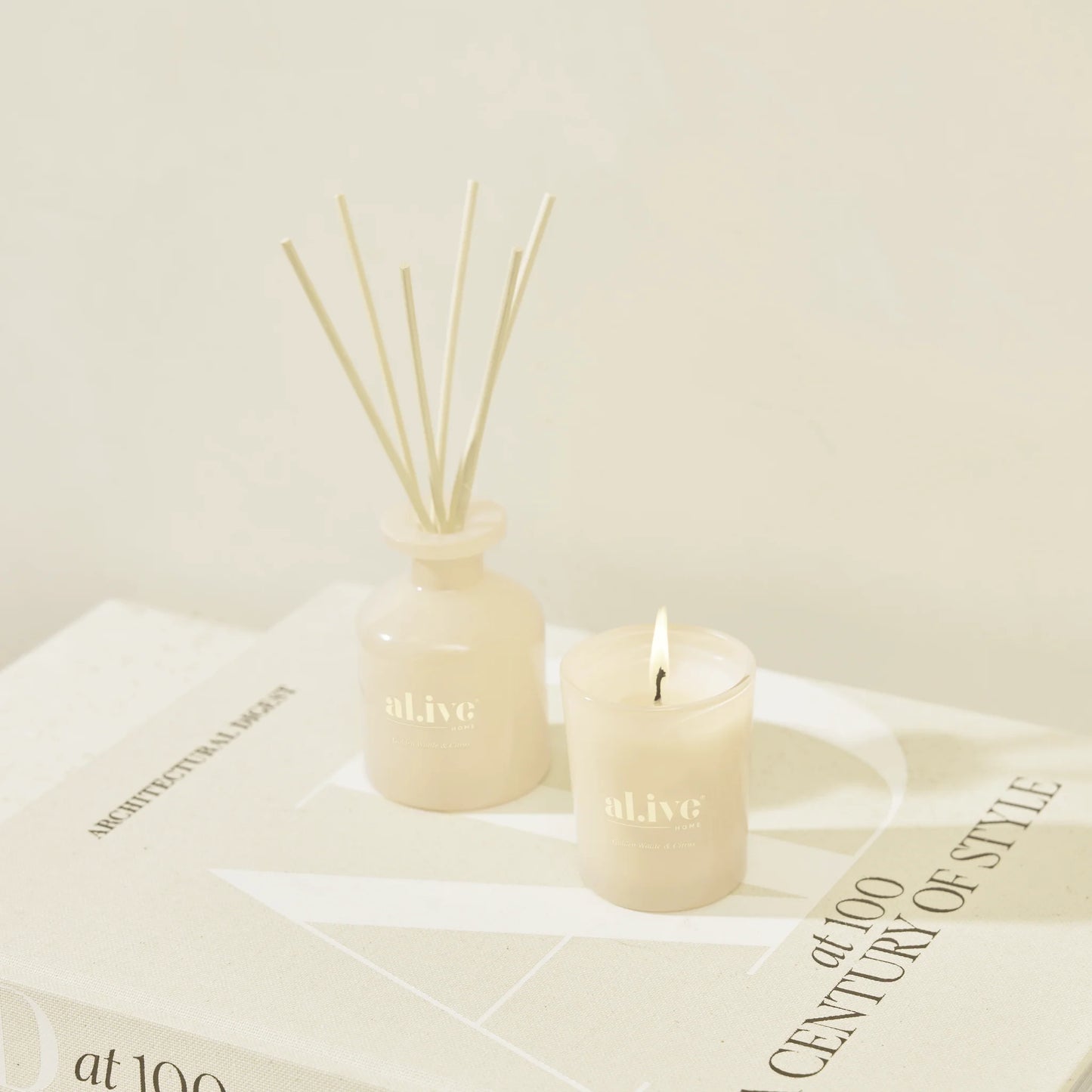 Al.ive Body | Mini Reed Diffuser Golden Wattle & Citrus